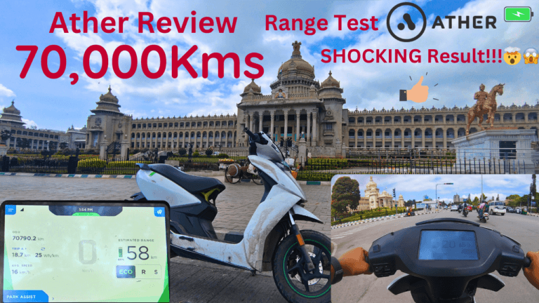 Ather 450 RANGE Test After 70,000km Crushed ALL Expectations! 🤯😱 Real-World Range