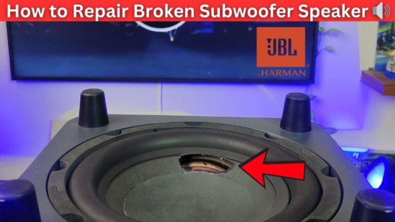 How to Repair Broken Subwoofer Speaker 🔊 Cheap DIY Method!